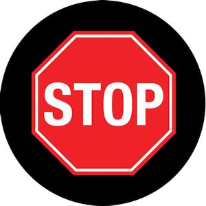 STOP Sign Gobo Projection, safety projection stop. stop sign image