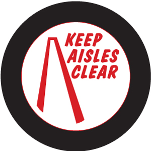 Keep Aisles Clear ZHT-S2010-2c