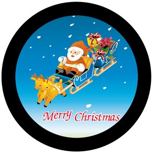 Here Comes Santa Claus - GSG N1088-fc - Holiday Gobo - Color